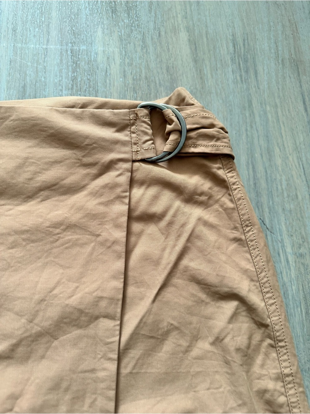 Calvin Klein Jeans Women’s Wrap Mini Skirt with Side Ring - Picture 3 of 8